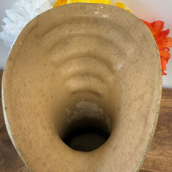 Vintage Denham England Pottery Pitcher Green Floral Hand Painted 1930s - Picture 7 of 9